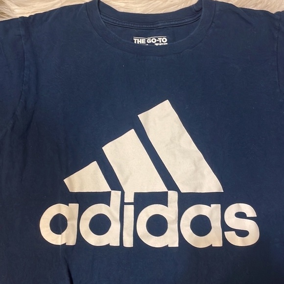 ADIDAS Navy Blue Casual TShirt‎ - Picture 2 of 4